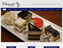 Tablet Screenshot of clementspastry.com
